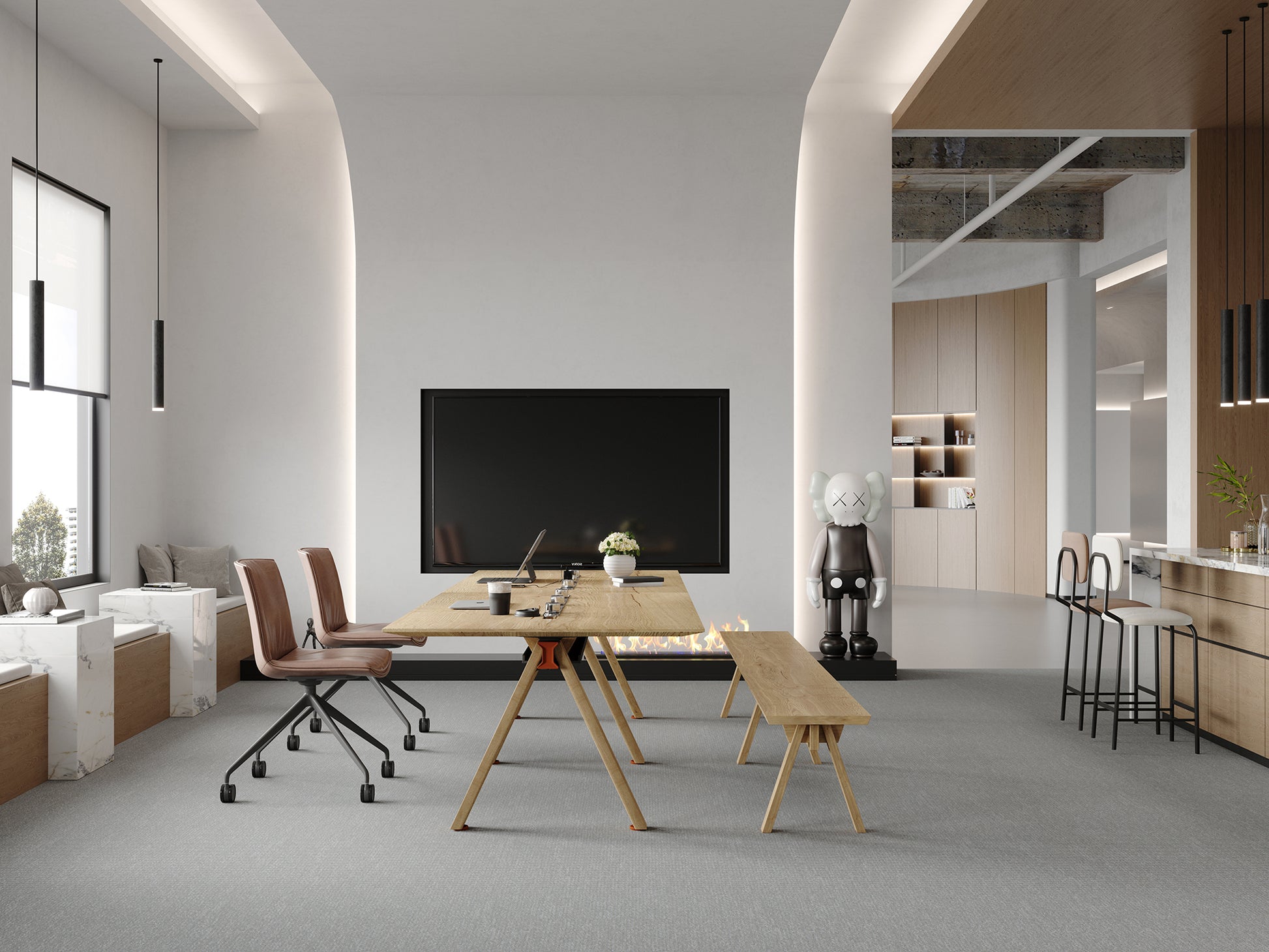 Modern High-End (11.8 inches, Can Accommodate 8 to 20 People) Conference Room Meeting Table - JOSE.M.ONNA FURNITURE