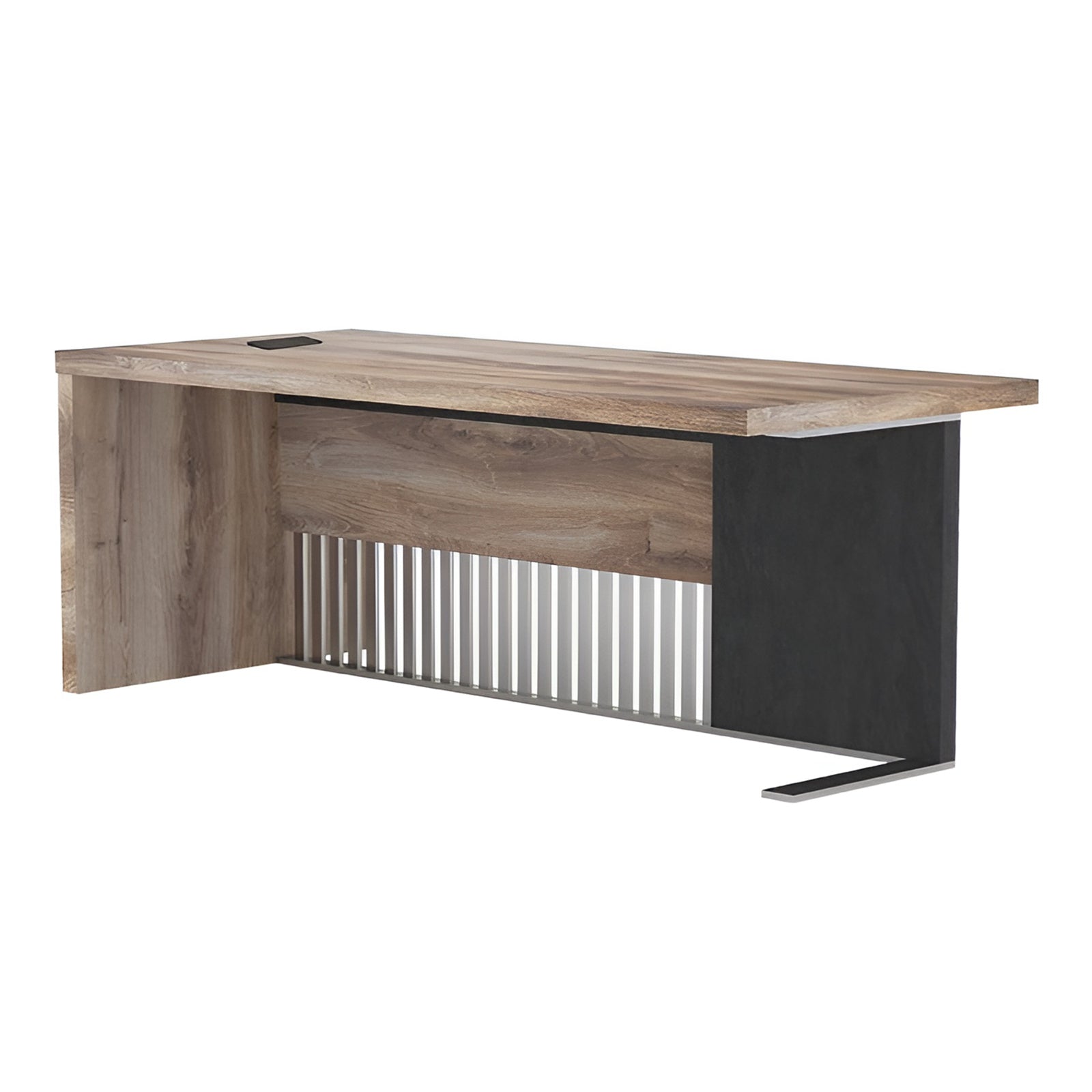 L-Shaped Executive Desk, Large Office Desk with Drawers and Mobile File Cabinet- TRIBECA - JOSE.M.ONNA FURNITURE