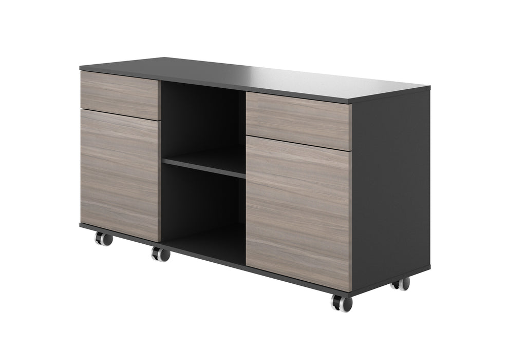 Almando Modern Executive Desk, Office Computer Desk with Universal Charging Ports and Cable Management for Home Office - JOSE.M.ONNA FURNITURE