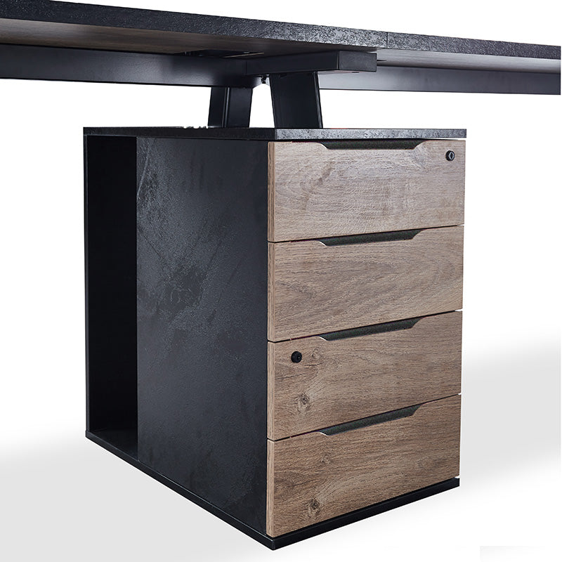 2 People Workstation with 1 Cabinets 94inch - TRIBECA - JOSE.M.ONNA FURNITURE
