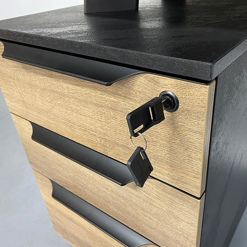 2 People Workstation with 1 Cabinets 94inch - TRIBECA - JOSE.M.ONNA FURNITURE