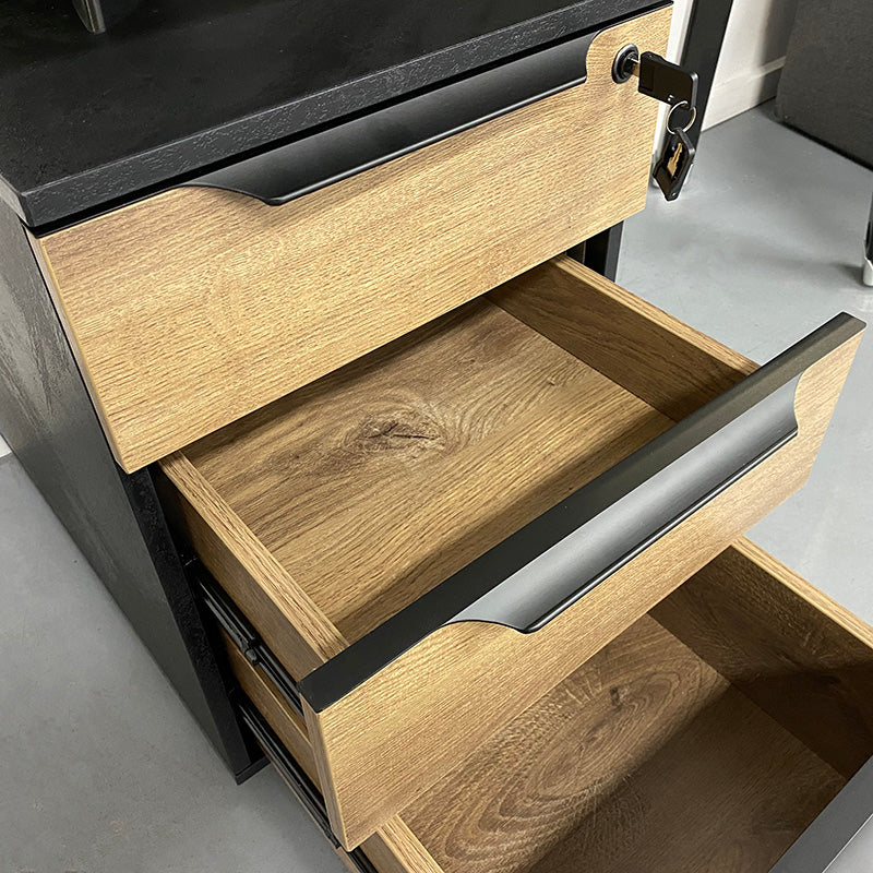 2 People Workstation with 1 Cabinets 94inch - TRIBECA - JOSE.M.ONNA FURNITURE