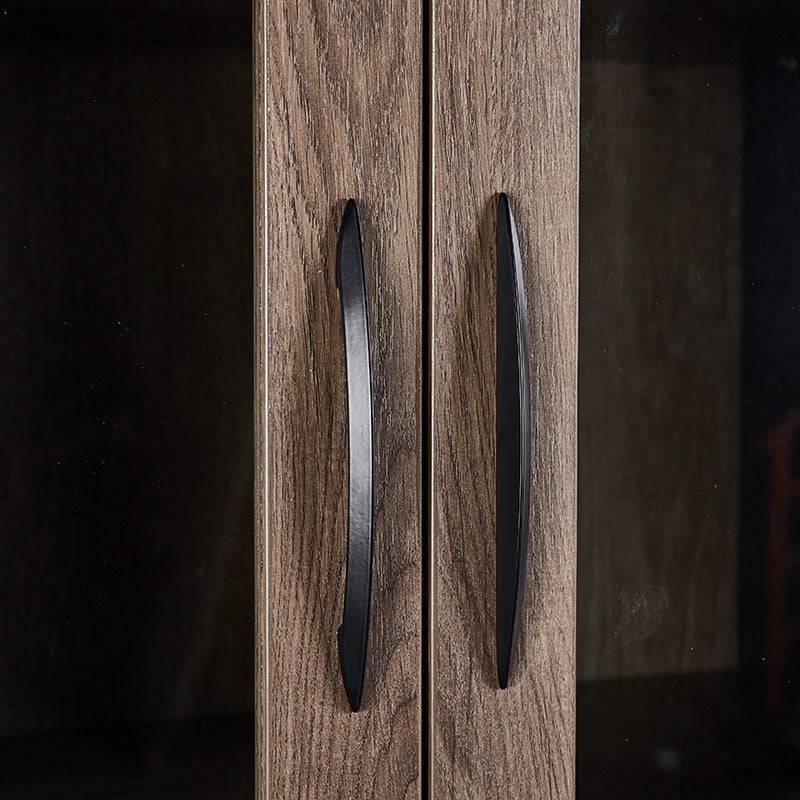 Office Bookcase,Display Unit 160cm - Warm Oak & Black - TRIBECA - JOSE.M.ONNA FURNITURE