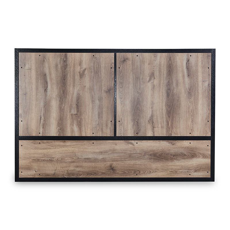 Office Bookcase,Display Wall Unit 2.4M - Warm Oak & Black - TRIBECA - JOSE.M.ONNA FURNITURE