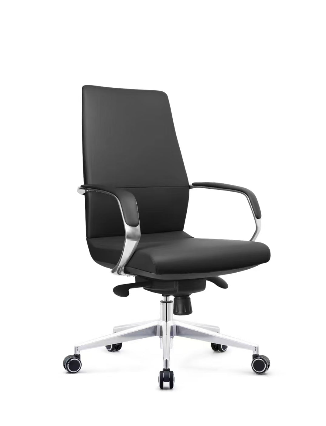 Ergonomically designed executive office chair with headrest