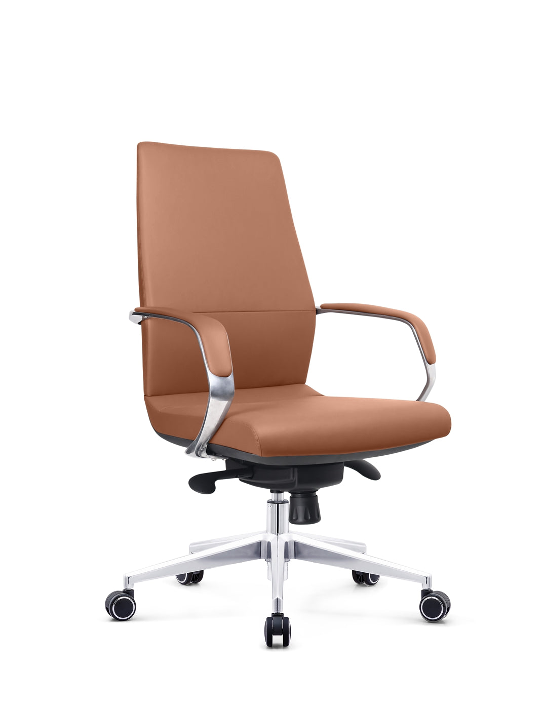 Ergonomically designed executive office chair with headrest