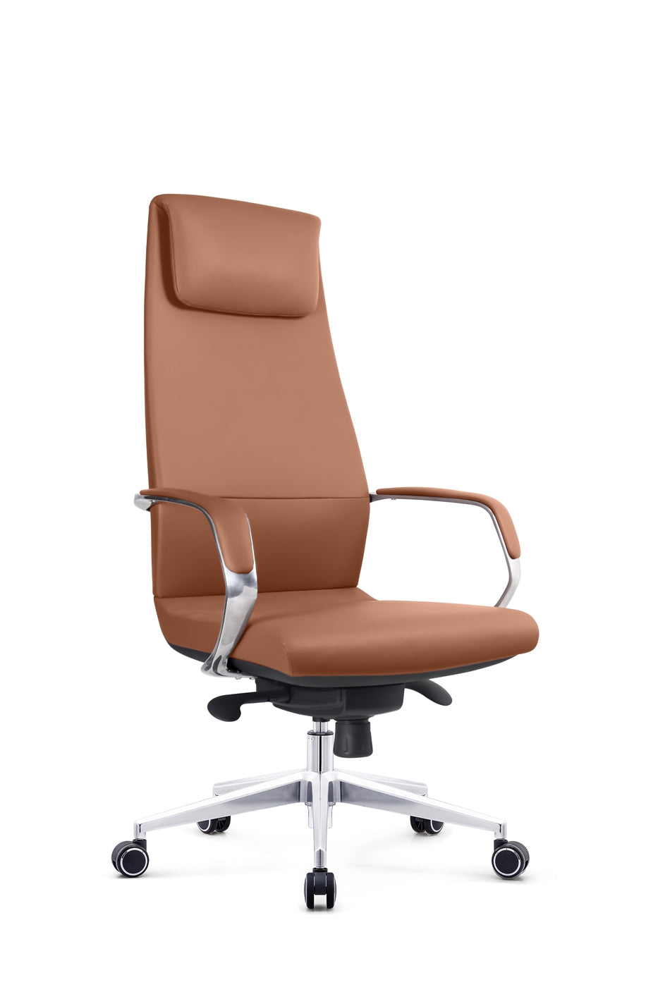 Ergonomically designed executive office chair with headrest