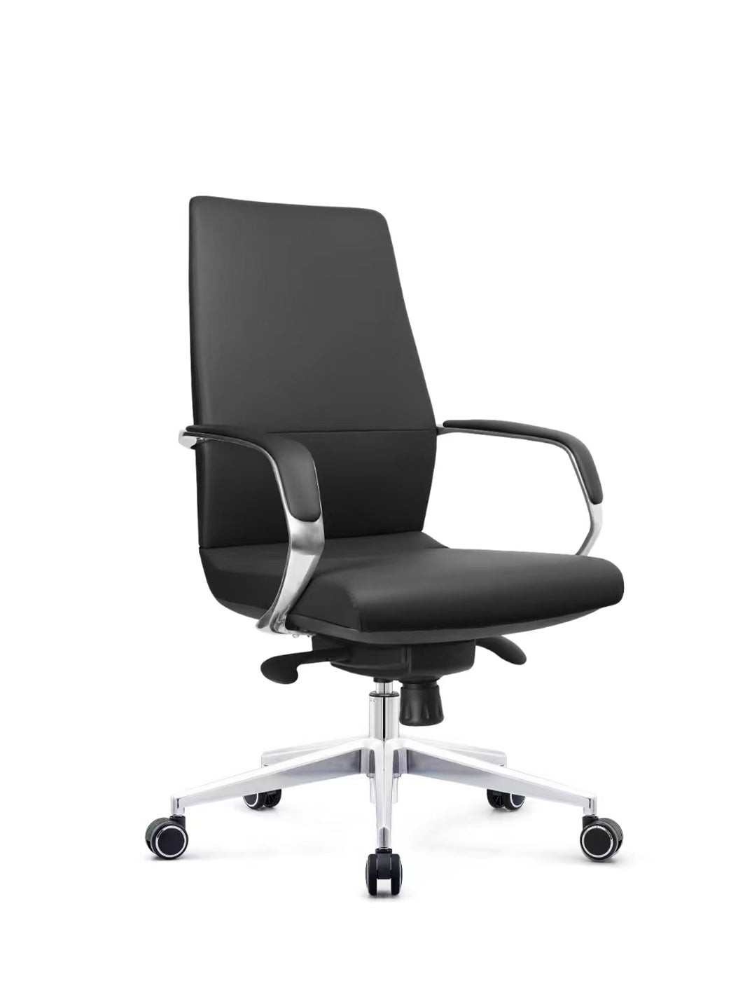 Ergonomically designed executive office chair with headrest
