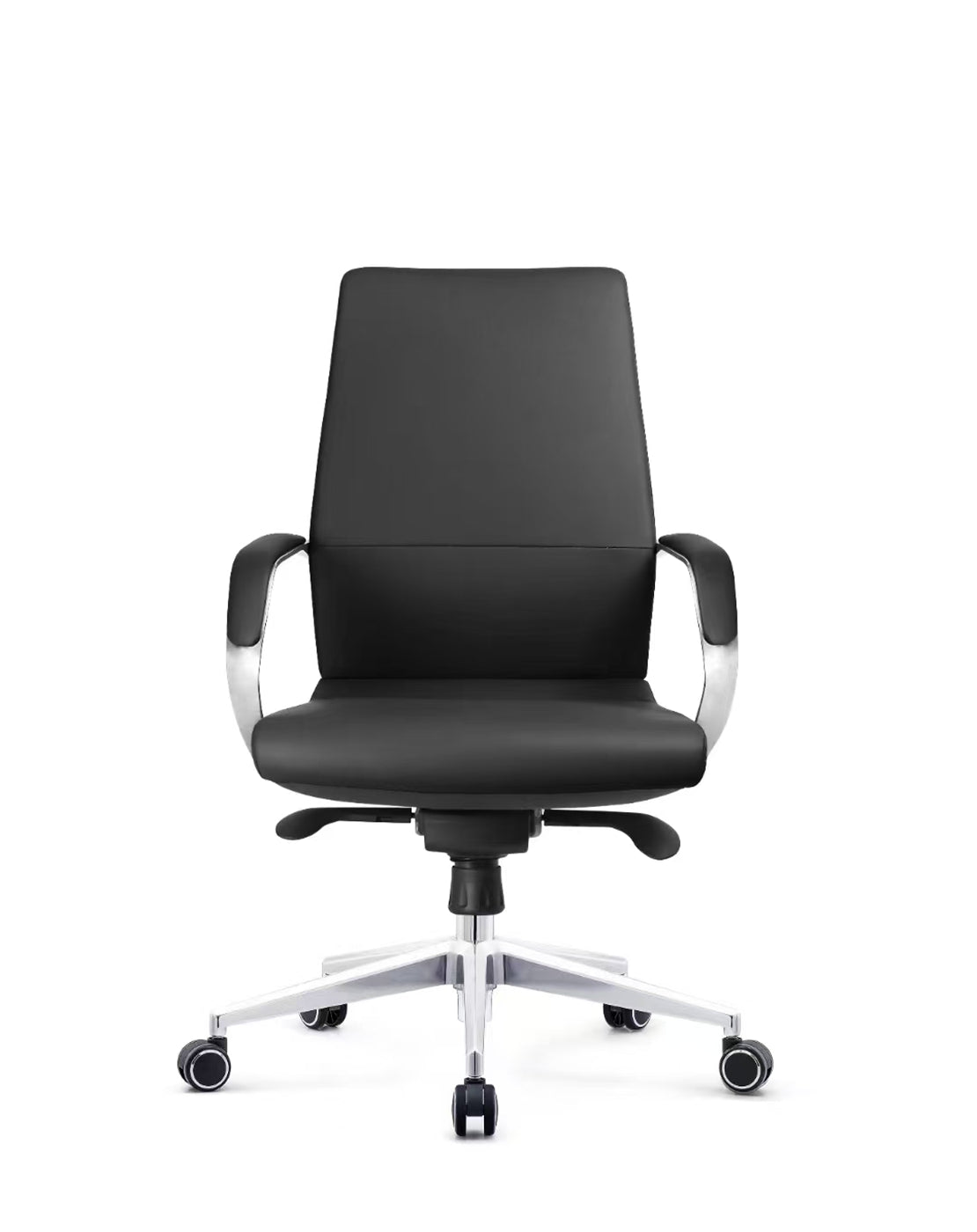 Ergonomically designed executive office chair with headrest