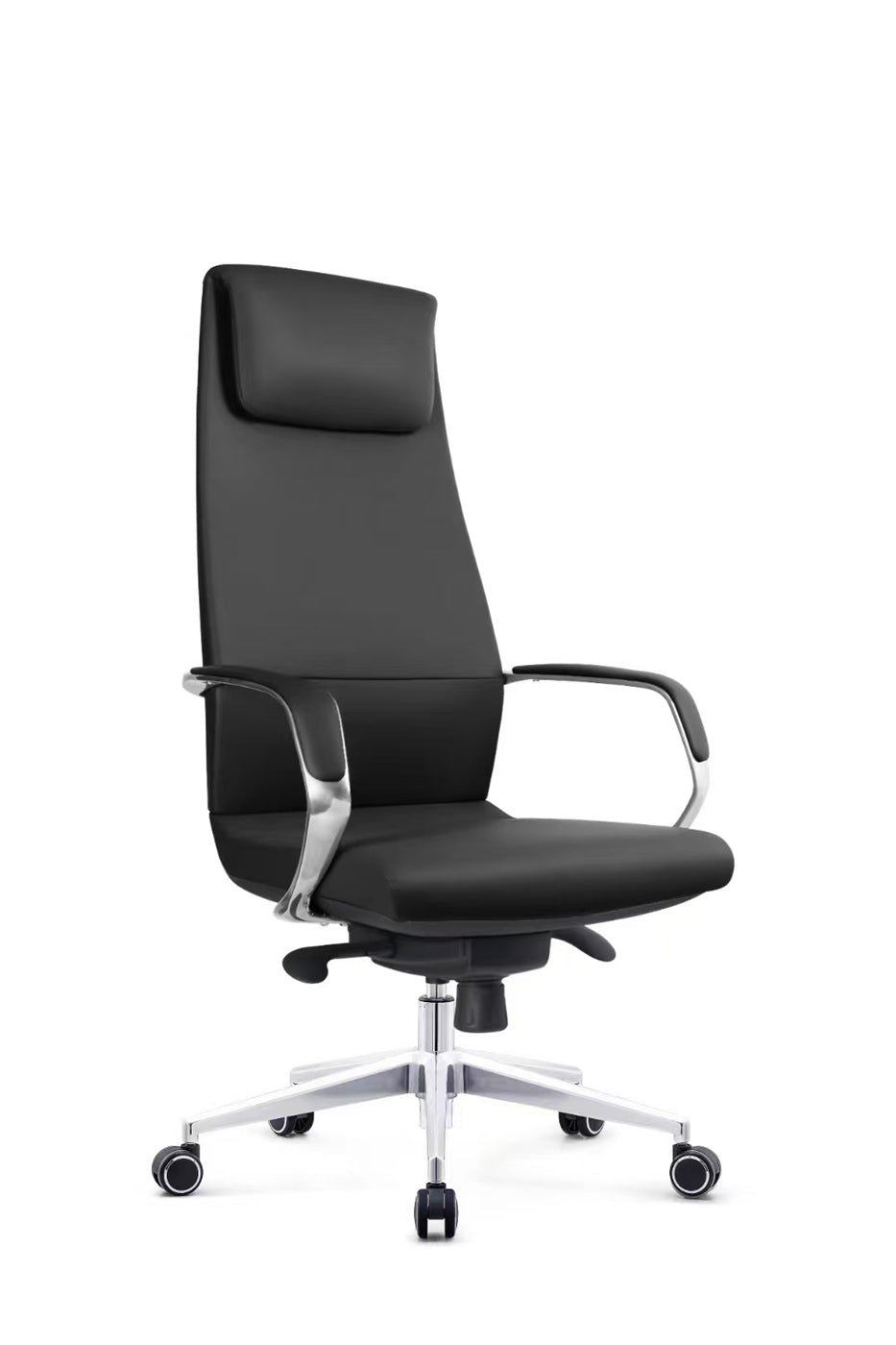 Ergonomically designed executive office chair with headrest
