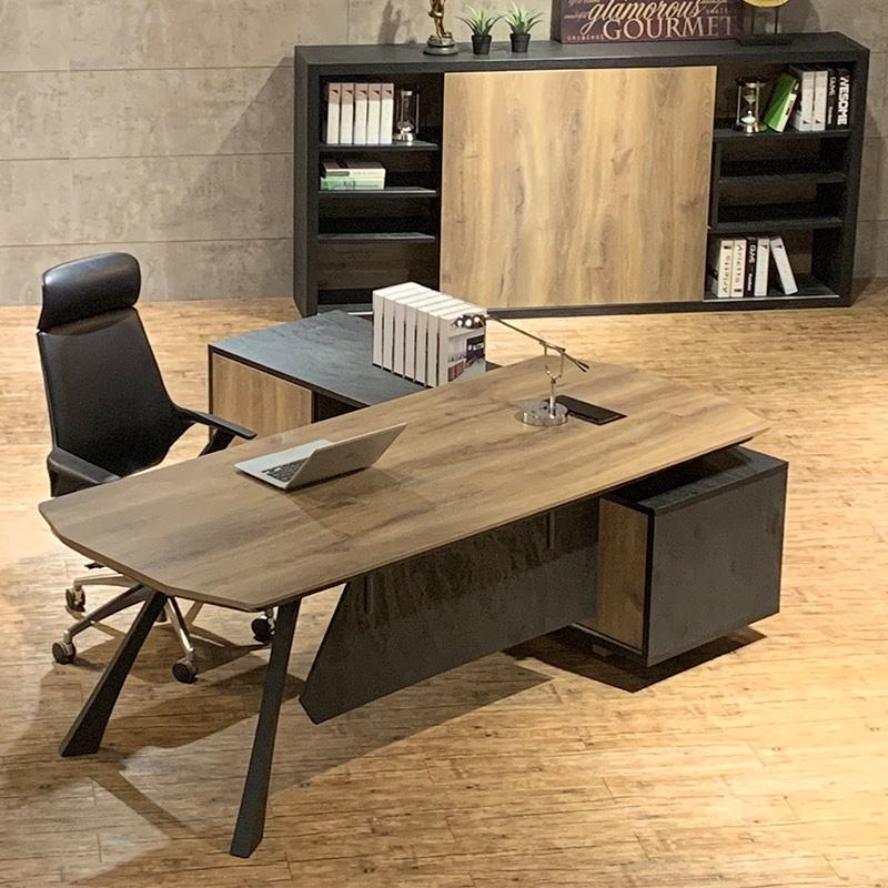 WESOME Office Funiture Industrial Simple Wooden Table Executive Ceo Office Desk