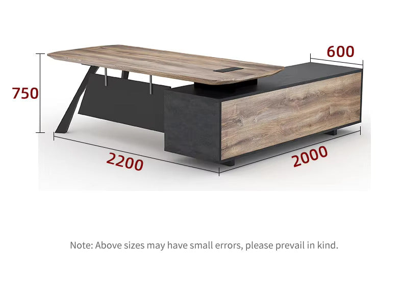 WESOME Office Funiture Industrial Simple Wooden Table Executive Ceo Office Desk