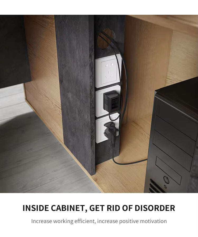 WESOME Office Funiture Industrial Simple Wooden Table Executive Ceo Office Desk