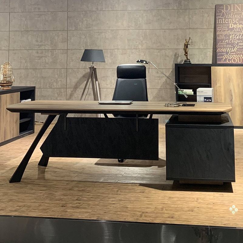 WESOME Office Funiture Industrial Simple Wooden Table Executive Ceo Office Desk