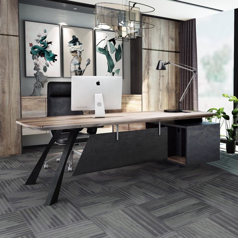 WESOME Office Funiture Industrial Simple Wooden Table Executive Ceo Office Desk