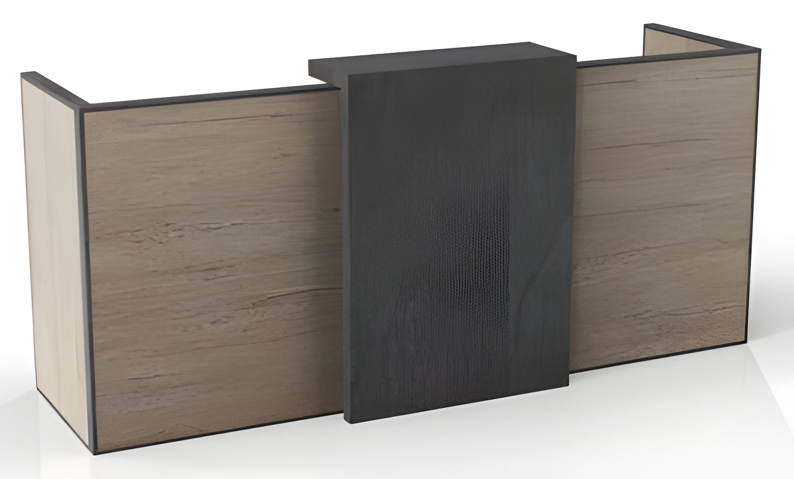 Minimalist design, stylish and elegant Reception Desk, thickened solid wood material, durable, Tobacco Wood - JOSE.M.ONNA FURNITURE