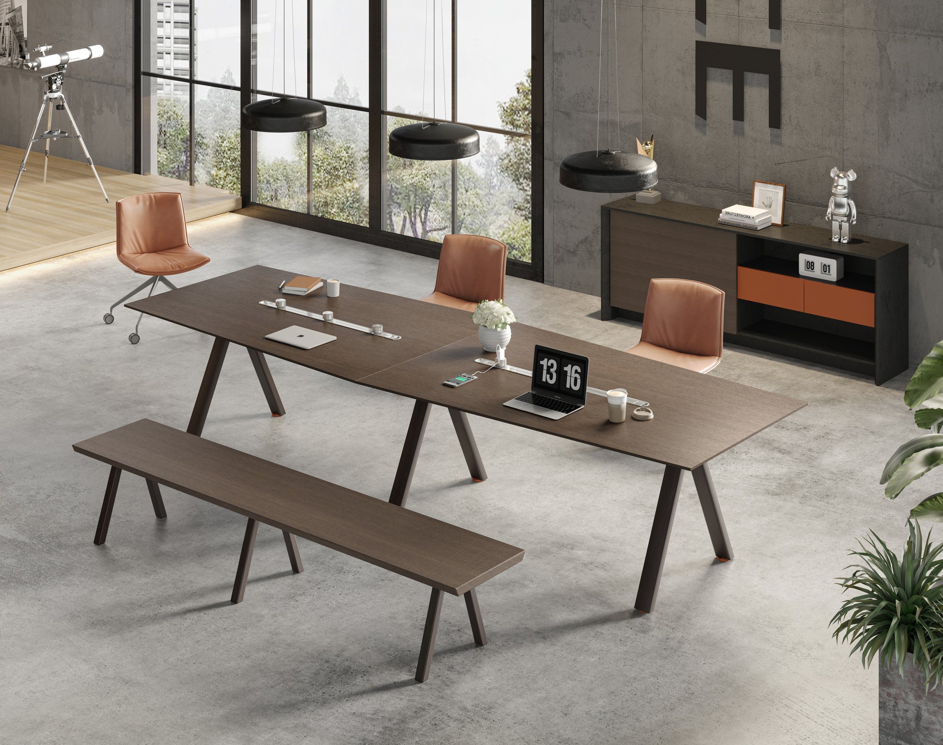 Modern High-End (11.8 inches, Can Accommodate 8 to 20 People) Conference Room Meeting Table - JOSE.M.ONNA FURNITURE